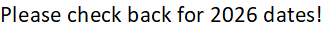 Available Dates